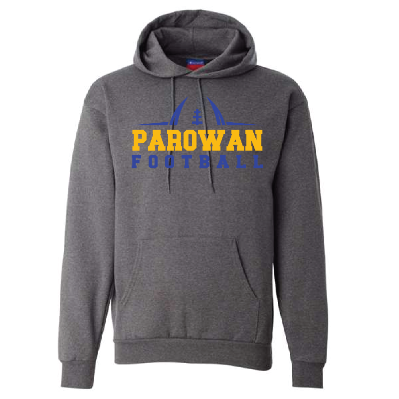 Charcoal Football Hoodie Sweatshirt Main Image